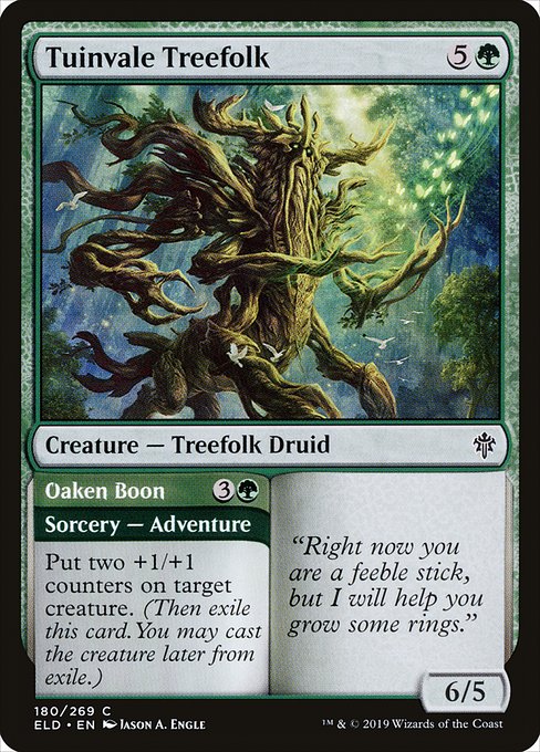 Tuinvale Treefolk // Oaken Boon from Throne of Eldraine