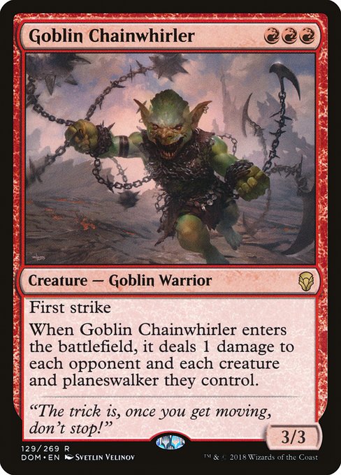 Goblin Chainwhirler from Dominaria