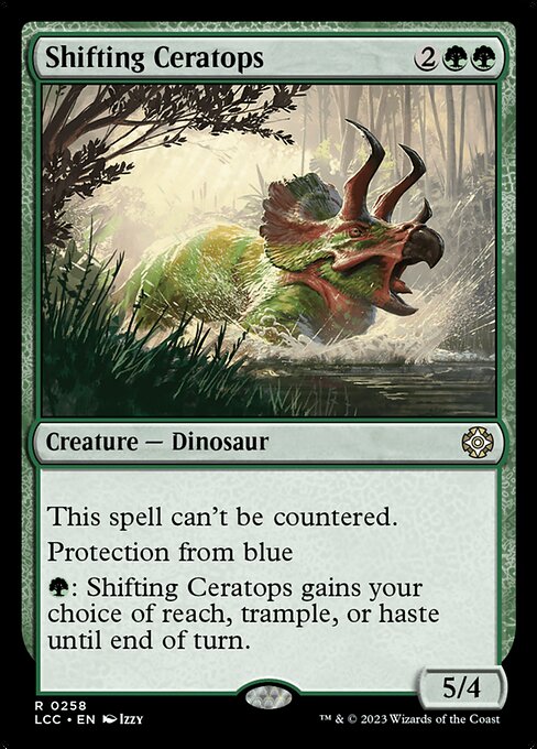 Shifting Ceratops highlighted card art
