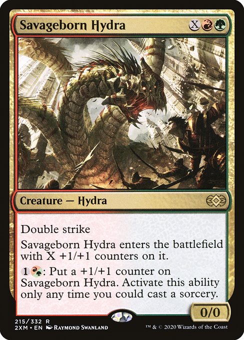 Savageborn Hydra highlighted card art
