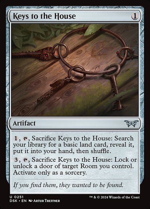 Keys to the House highlighted card art
