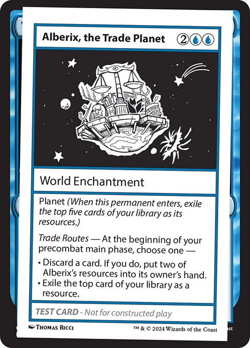 Alberix, the Trade Planet highlighted card art