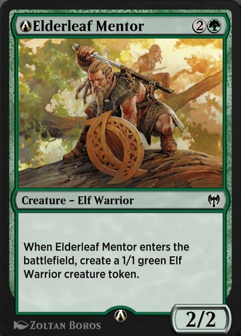 A-Elderleaf Mentor highlighted card art