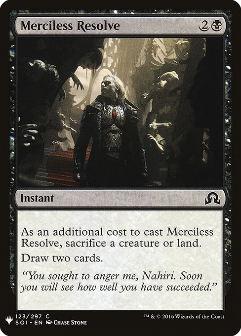 Merciless Resolve from The List