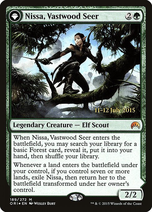 Nissa, Vastwood Seer // Nissa, Sage Animist from Magic Origins Promos
