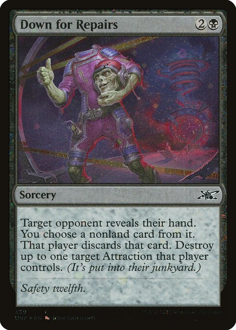 Down for Repairs highlighted card art