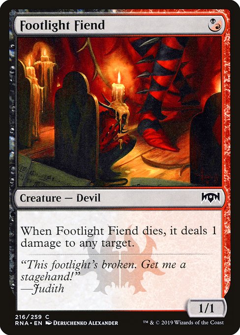 Footlight Fiend from Ravnica Allegiance