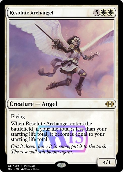 Resolute Archangel highlighted card art