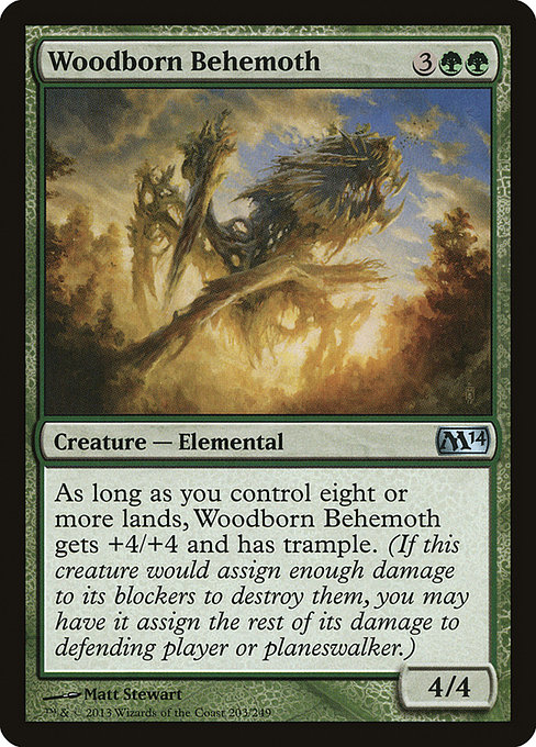 Woodborn Behemoth from Magic 2014