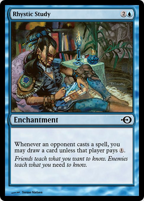 Rhystic Study from Magic Online Promos