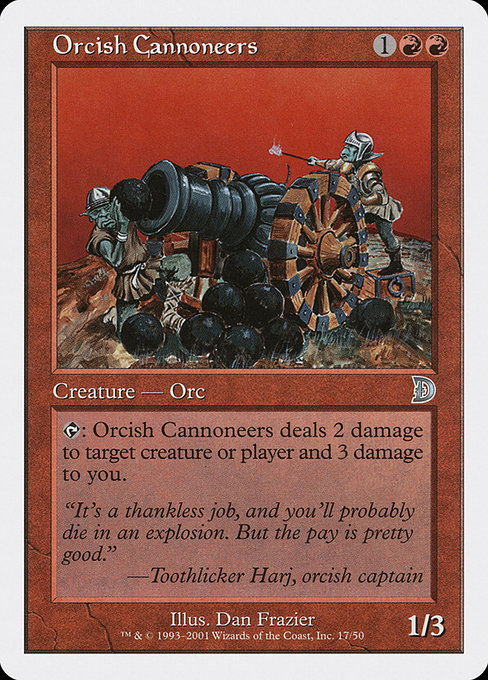 Orcish Cannoneers from Deckmasters