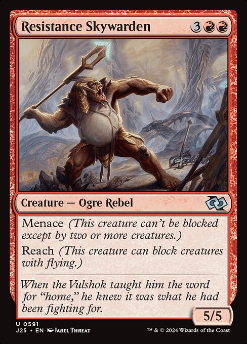 Resistance Skywarden highlighted card art