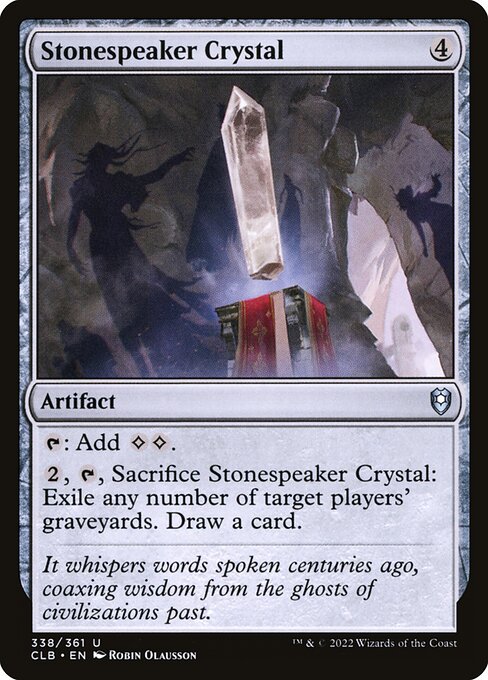 Stonespeaker Crystal from Commander Legends: Battle for Baldur's Gate