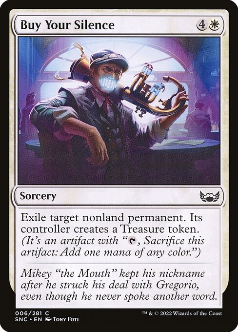 Buy Your Silence highlighted card art