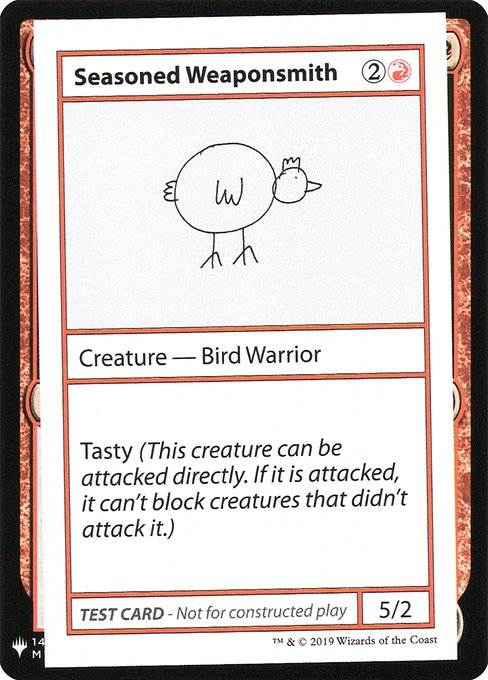 Seasoned Weaponsmith from Mystery Booster Playtest Cards 2019