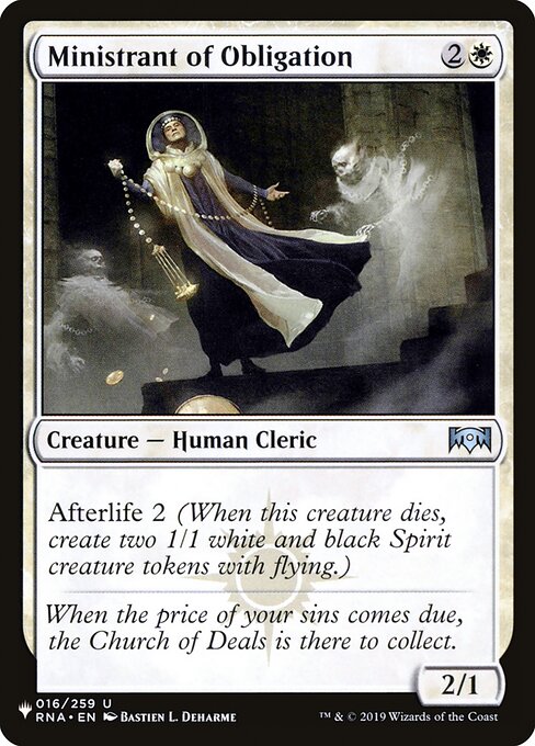 Ministrant of Obligation highlighted card art