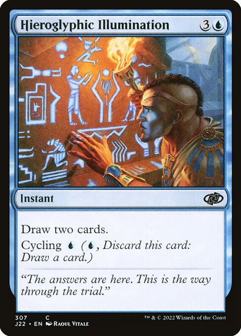Hieroglyphic Illumination highlighted card art