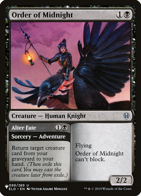 Order of Midnight // Alter Fate highlighted card art