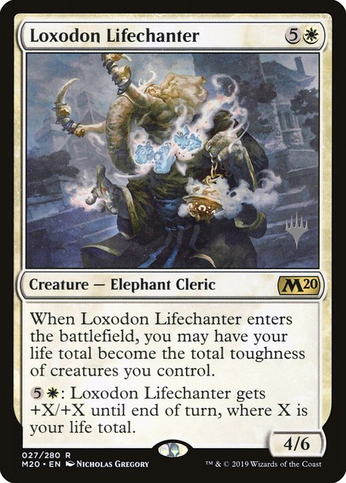 Loxodon Lifechanter from Core Set 2020 Promos