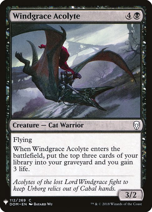 Windgrace Acolyte highlighted card art