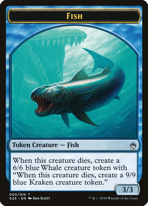 Fish // Kraken from Masters 25 Tokens
