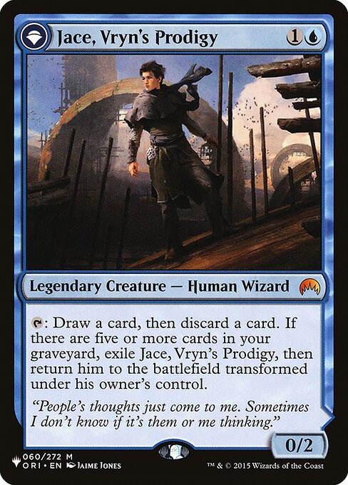 Jace, Vryn's Prodigy // Jace, Telepath Unbound from The List