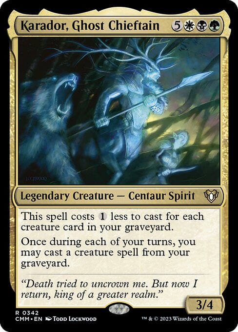 Karador, Ghost Chieftain from Commander Masters
