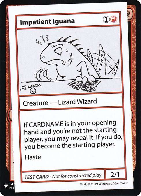 Impatient Iguana from Mystery Booster Playtest Cards 2019