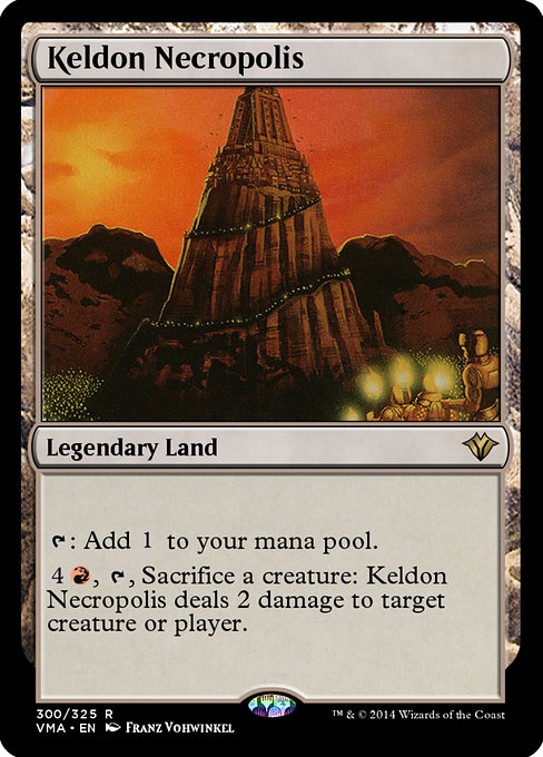Keldon Necropolis highlighted card art