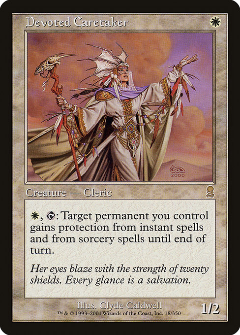 Devoted Caretaker highlighted card art
