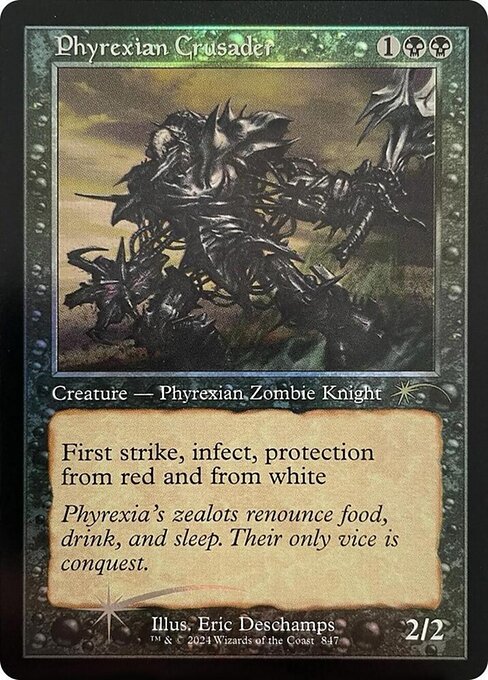 Phyrexian Crusader highlighted card art