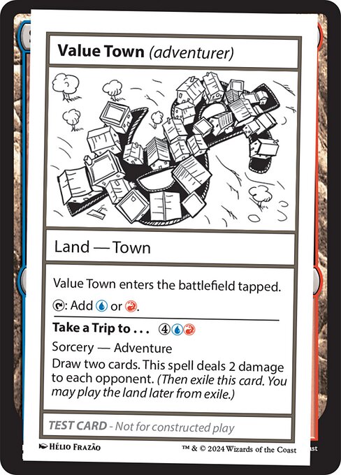 Value Town // Take a Trip to... highlighted card art