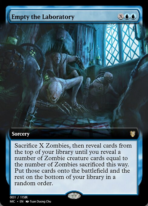 Empty the Laboratory highlighted card art