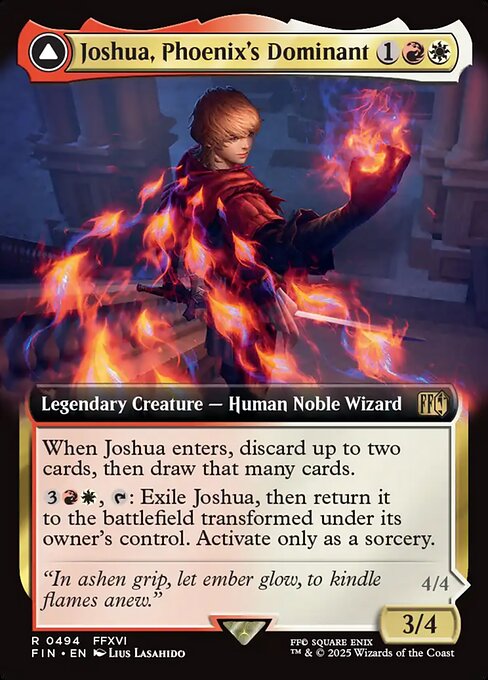 Joshua, Phoenix's Dominant // Phoenix, Warden of Fire from Final Fantasy