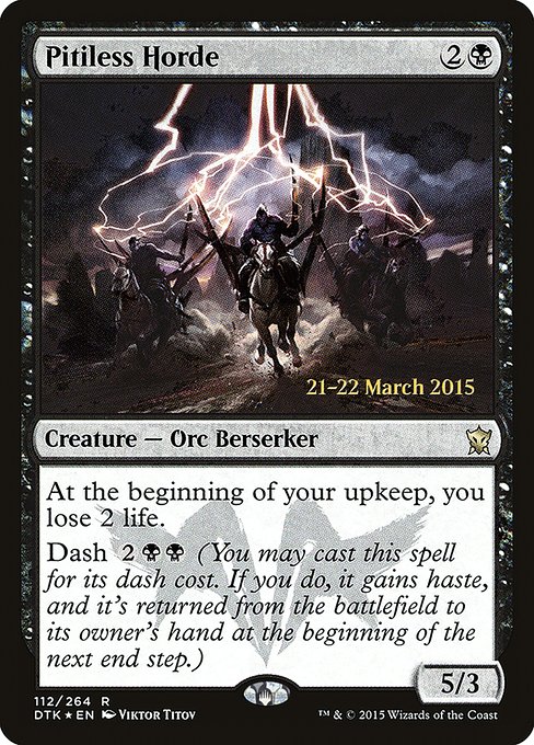 Pitiless Horde from Dragons of Tarkir Promos