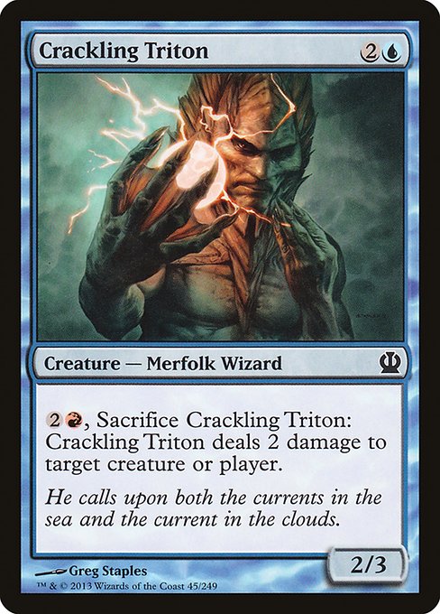 Crackling Triton highlighted card art