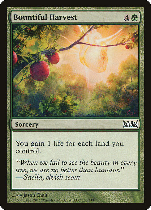 Bountiful Harvest highlighted card art