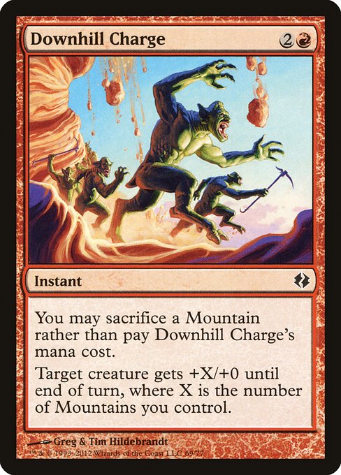 Downhill Charge highlighted card art