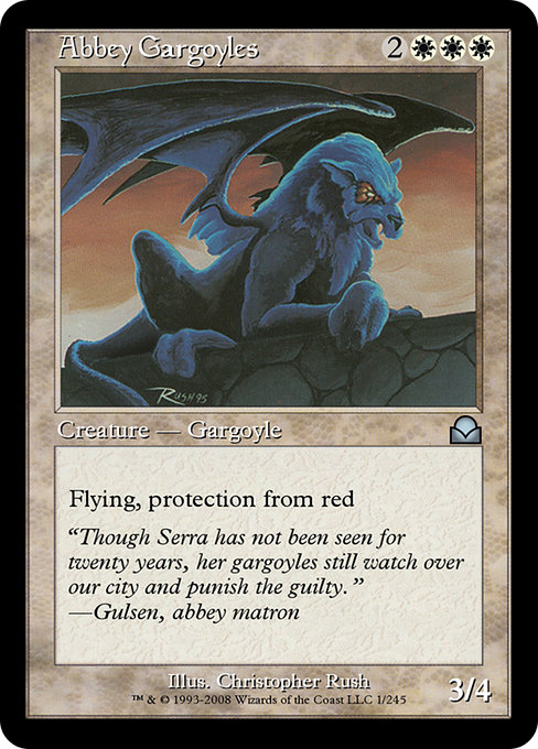 Abbey Gargoyles highlighted card art