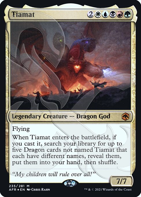 Tiamat from Adventures in the Forgotten Realms Promos
