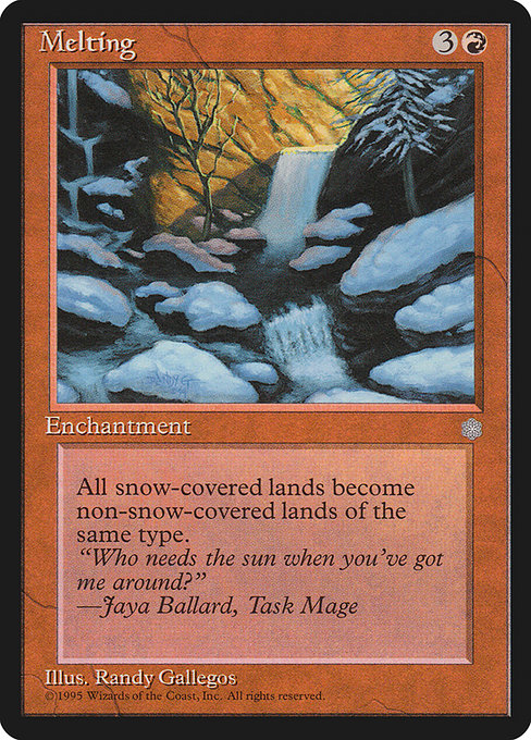 Melting highlighted card art