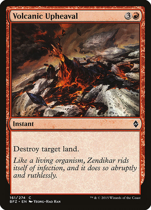 Volcanic Upheaval highlighted card art