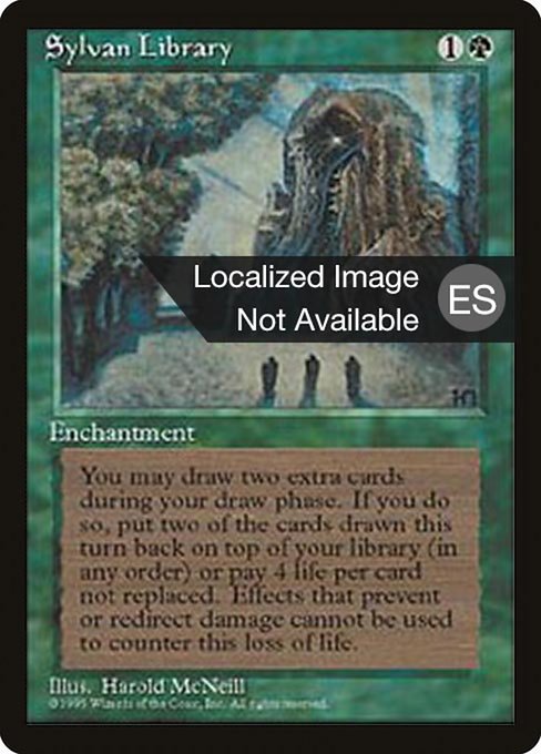 Sylvan Library from Fourth Edition Foreign Black Border