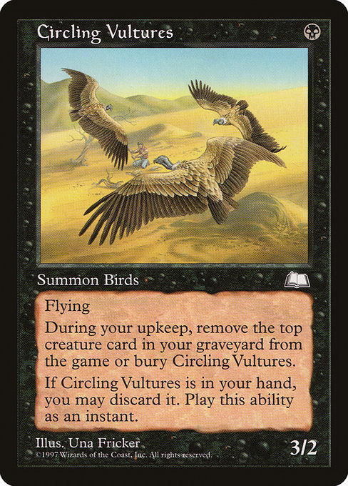 Circling Vultures highlighted card art