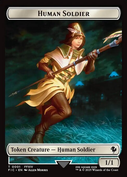 Human Soldier from Final Fantasy Commander Tokens