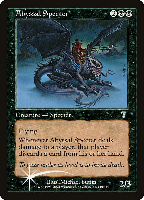 Abyssal Specter from Seventh Edition
