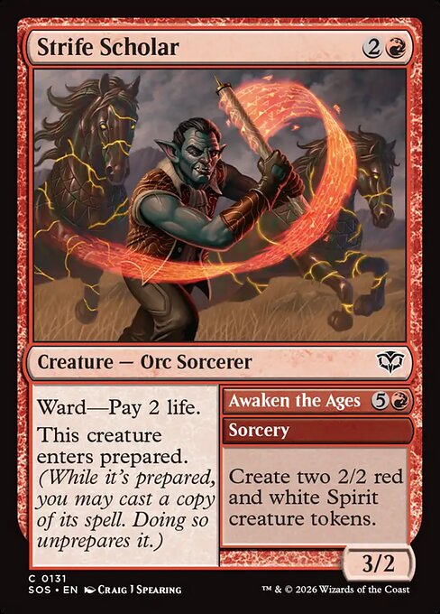 Strife Scholar // Awaken the Ages from Secrets of Strixhaven