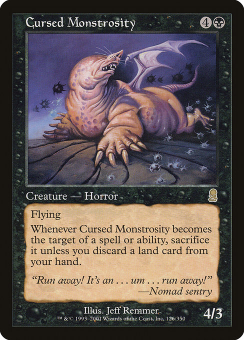 Cursed Monstrosity highlighted card art