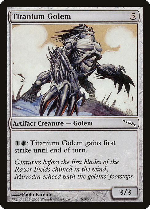 Titanium Golem highlighted card art