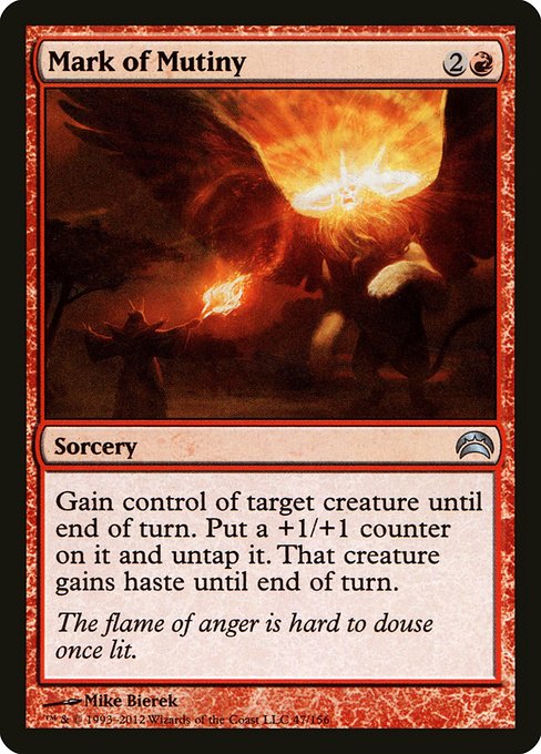 Mark of Mutiny from Planechase 2012